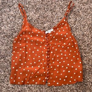 Madewell polk dot crop tank size xs 00